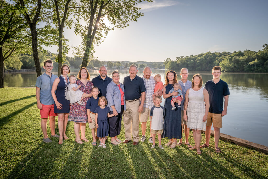 family portrait at ha ha tonka state park by Lake of the Ozarks photographer The Bennetts