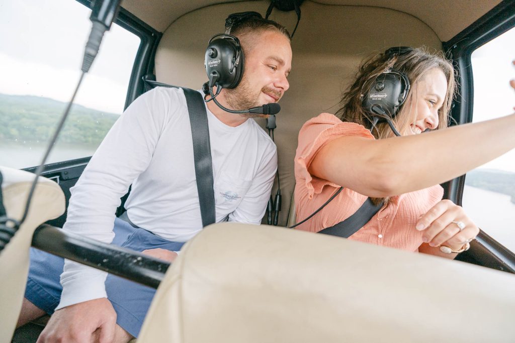 best place to propose at the Lake of the Ozarks helicopter tour