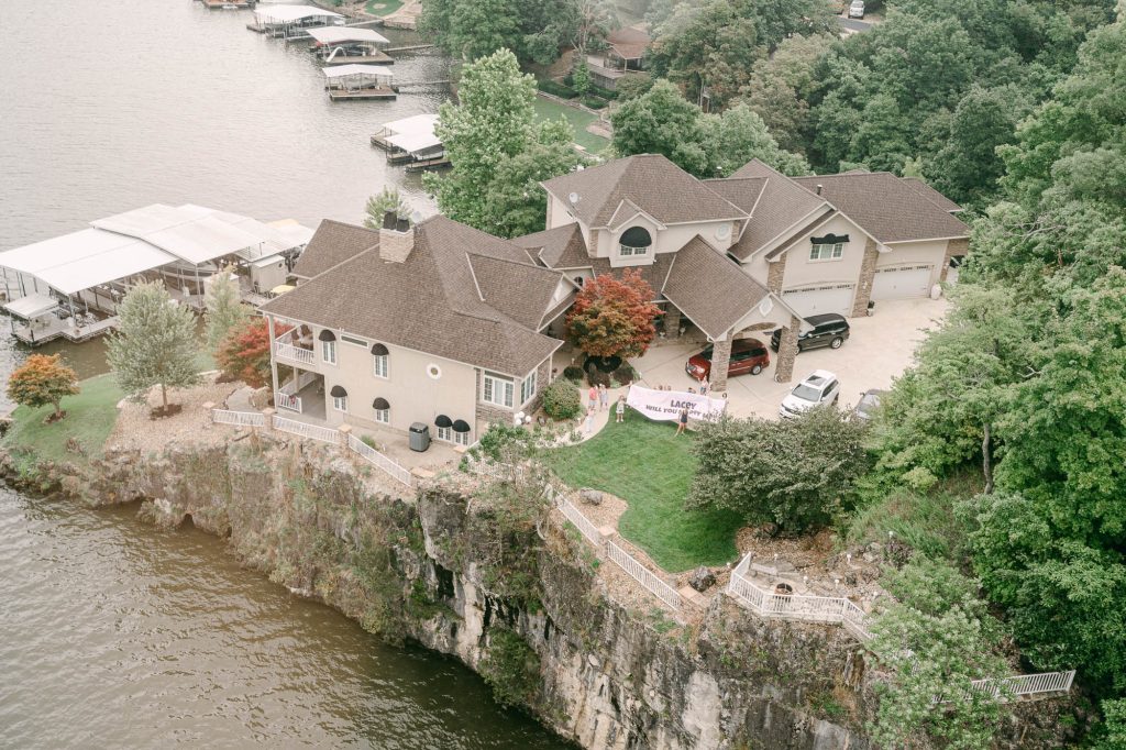 best place to propose at the Lake of the Ozarks helicopter tour