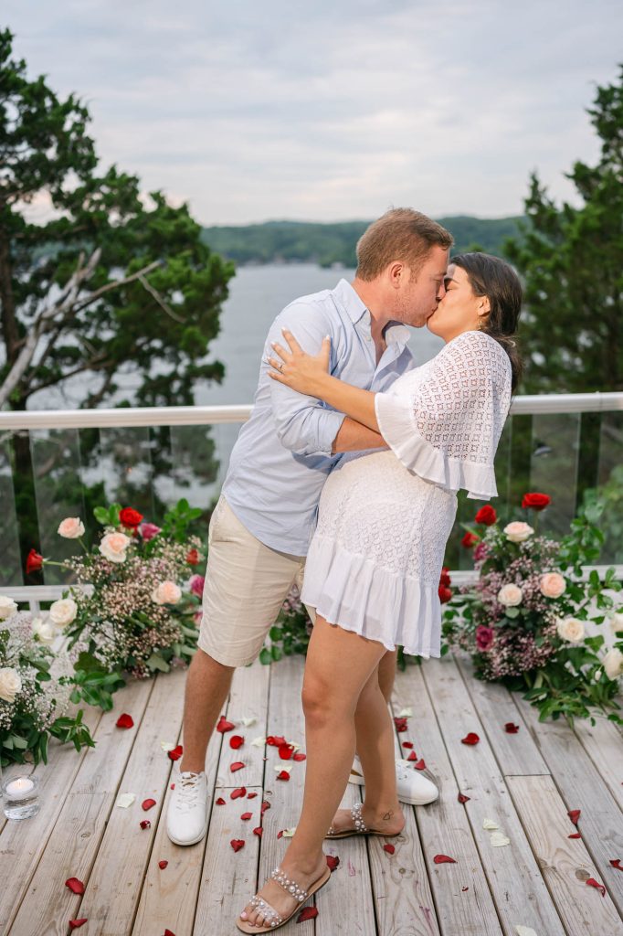 best place to propose at the Lake of the Ozarks lake house